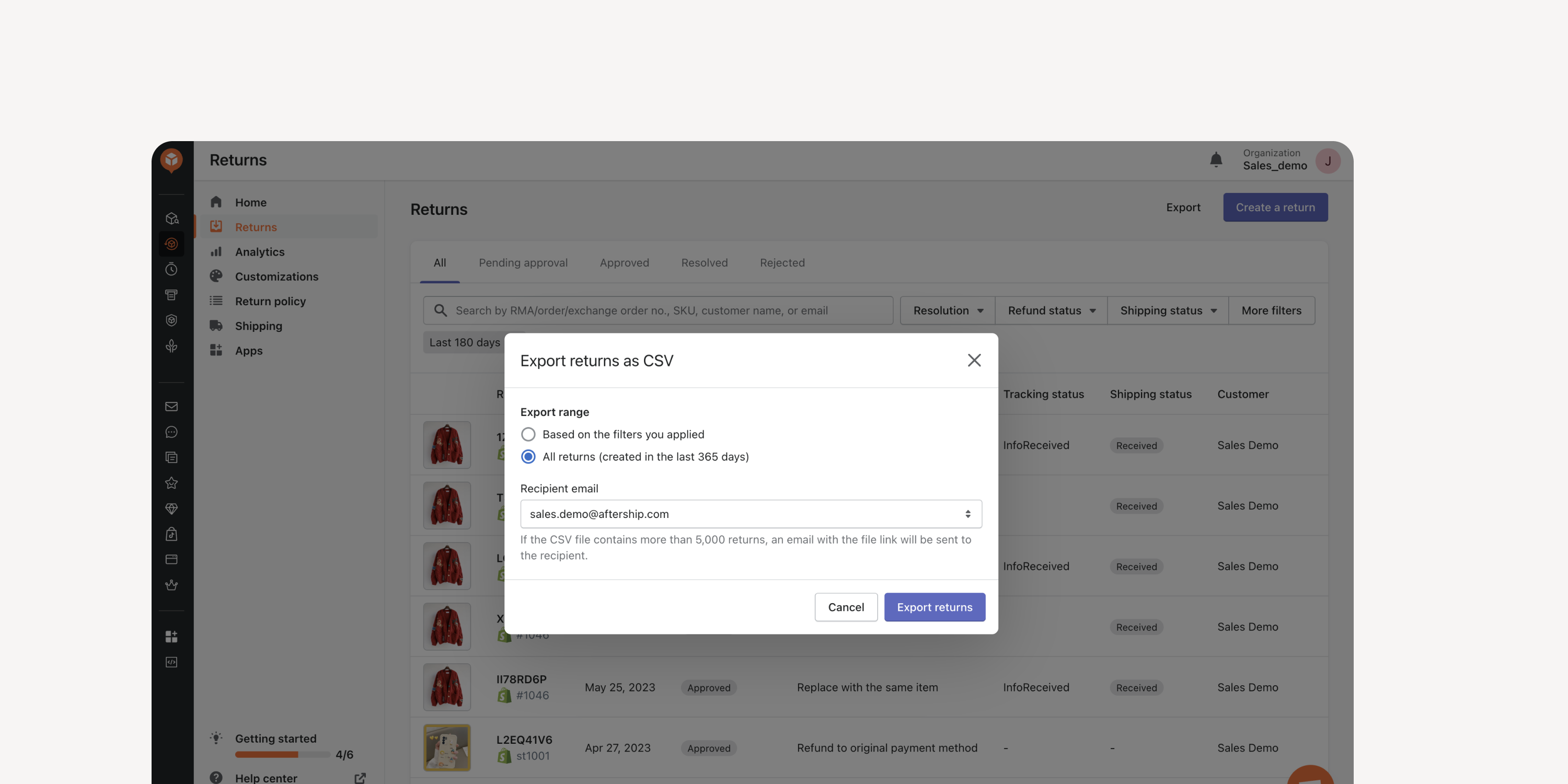 Export returns as csv.png