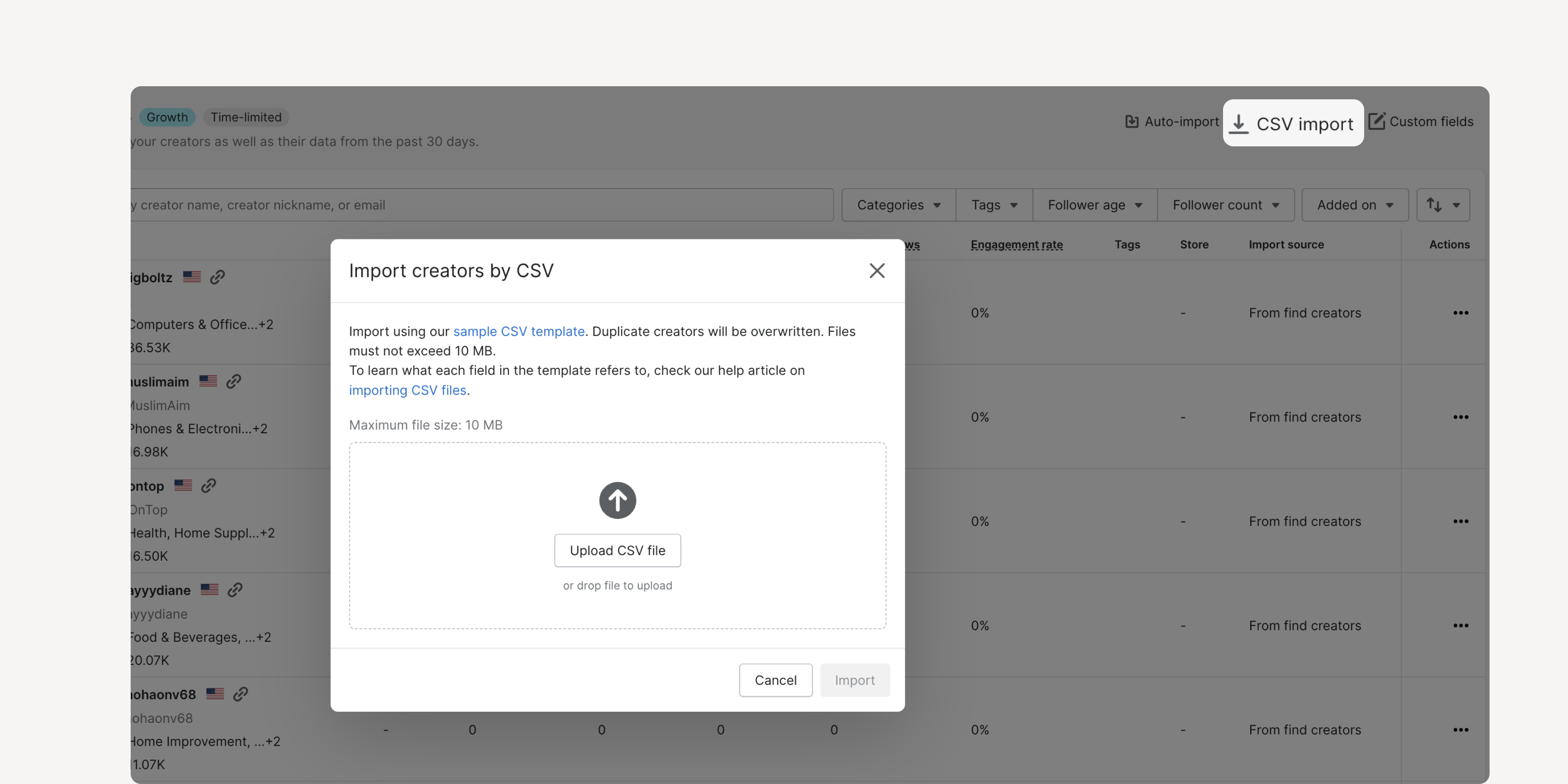 Bulk import creators via CSV.png