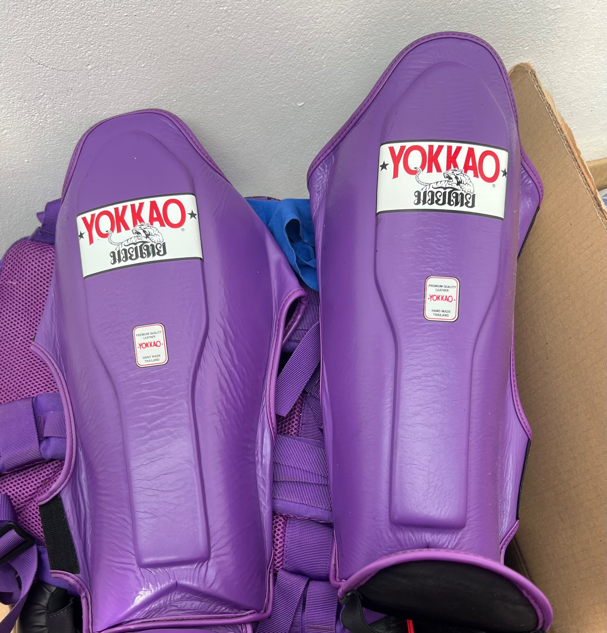 Matrix Flash Purple Shin Guards | YOKKAO USA
