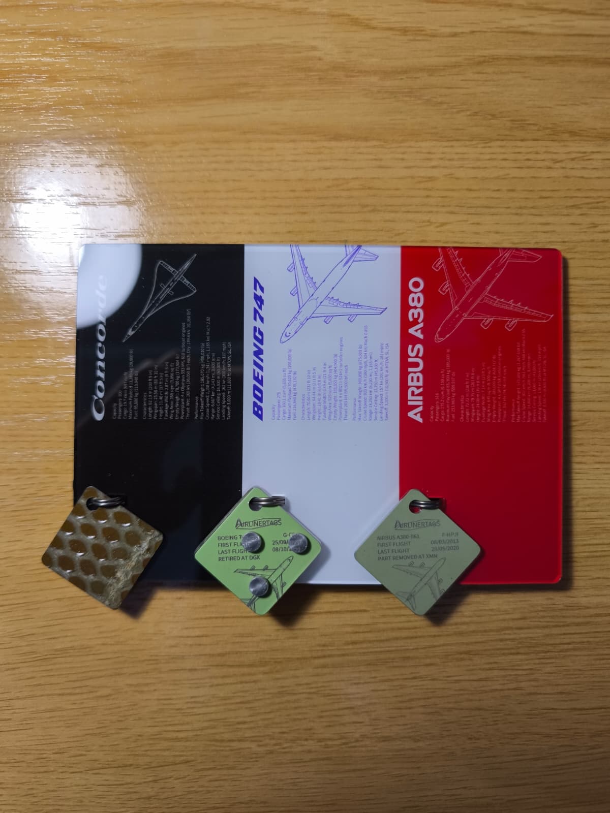 Airlinertags クラシックセット B747 A380 コンコルド Airlinertags クラシックセット B747 A380 コンコルド