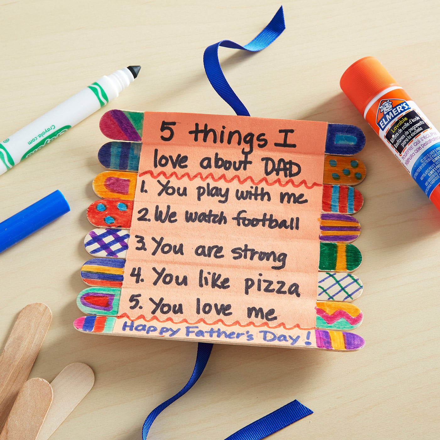 Craft Stick Roll-Up Card | Projects | Michaels
